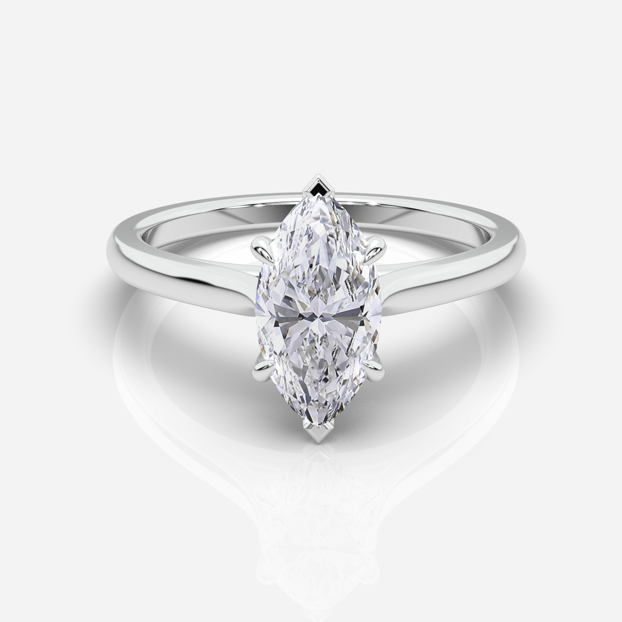 Ella Cathedral Solitaire Marquise